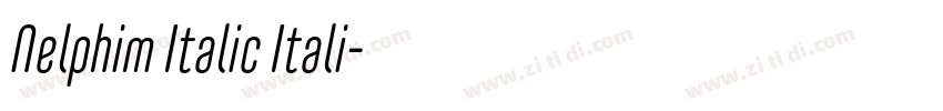 Nelphim Italic Itali字体转换